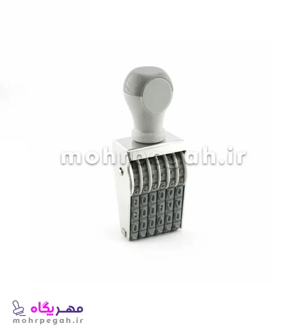 مهر شماره زن 6 رقم با ارتفاع اعداد 7 میلی متر Shiny N-26