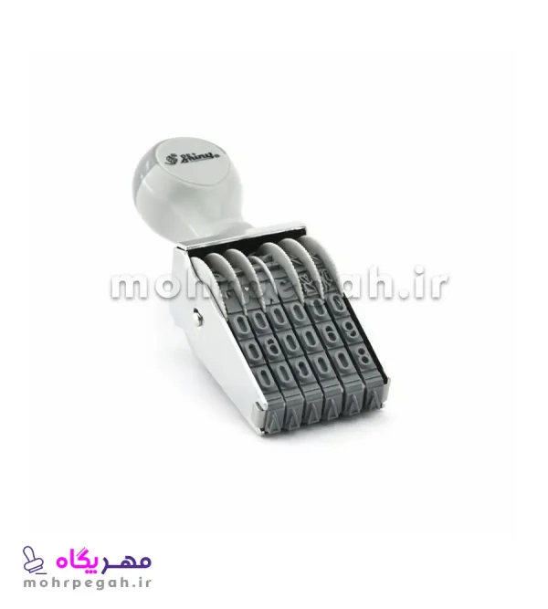 مهر شماره زن 6 رقم با ارتفاع اعداد 7 میلی متر Shiny N-26