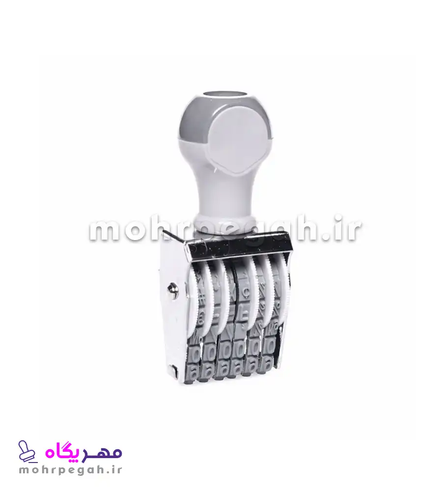 Shiny N-36 مهر شماره زن 6 رقم با ارتفاع اعداد 5 میلی متر Shiny N-36 - تصویر 1