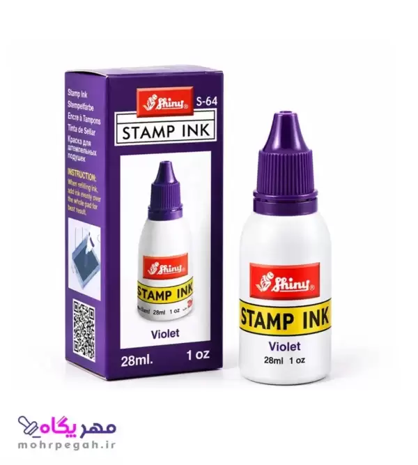 جوهر مهر ژلاتینی 28 میلی لیتر Shiny S Stamp Ink
