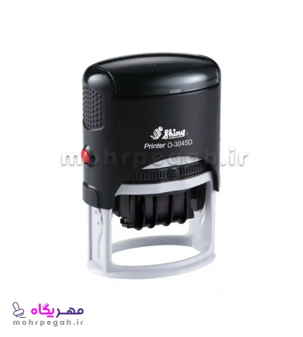 مهر ژلاتینی تاریخ دار بیضی Shiny O-3045 D