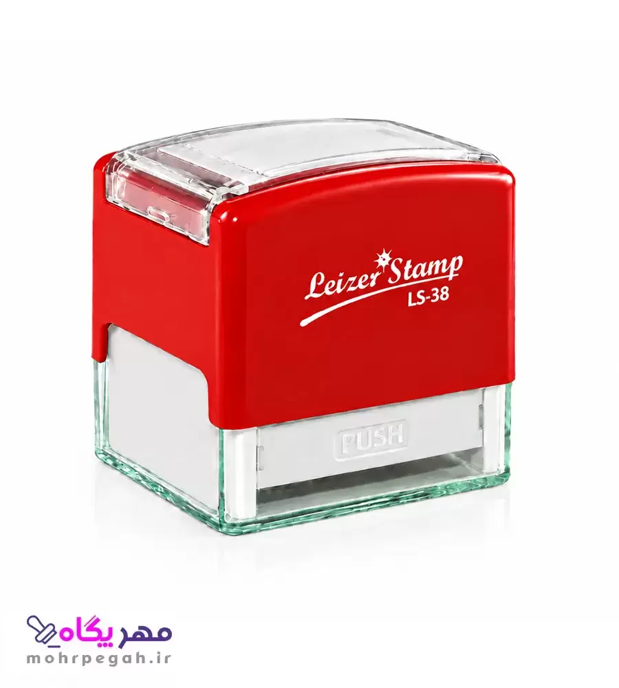 مهر لیزری لیزر استامپ مدل Ls-38 بدنه قرمز مهر پگاه
