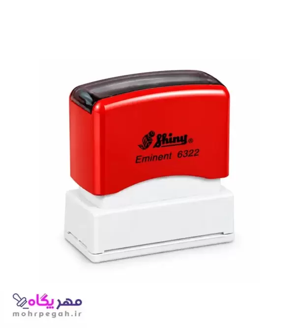 مهر لیزری شاینی مدل EK-6322 بدنه قرمز مهر پگاه
