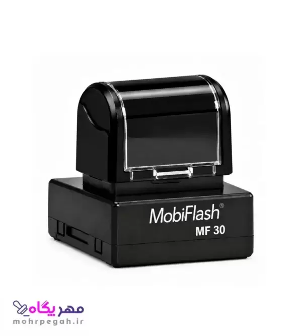 مهر لیزری موبی فلش مدل MF-30 بدنه مشکی مهر پگاه