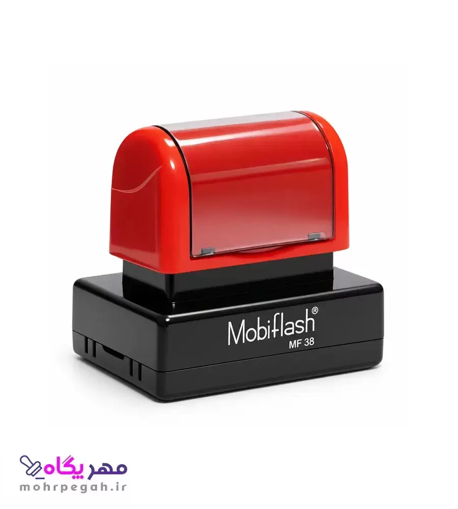 Mobiflash Mf38red مهر لیزری مستطیل MobiFlash MF38 - تصویر 1